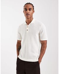 Only & Sons - Open Knit Polo - Lyst