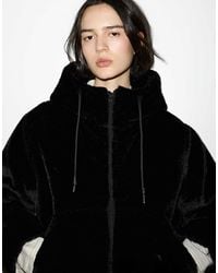Pull&Bear - – kunstpelz-jacke - Lyst