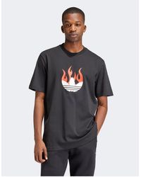 adidas Originals - Flames Logo T-shirt - Lyst