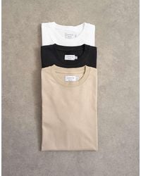 TOPMAN - 3 Pack Relaxed Fit T-shirt - Lyst