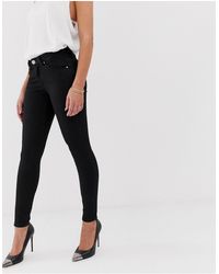 ASOS Lisbon - Enkellange 'skinny' Jeans Met Normale Taille - Zwart