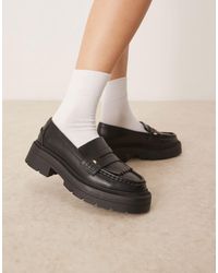 ASOS - Monty Chunky Fringe Detail Loafers - Lyst