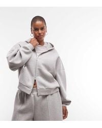 ASOS - Asos Design Curve Premium Oversized Zip Through Hoodie - Lyst