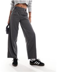 Jdy - High Waisted Crop Wide Fit Tailored Trousers - Lyst