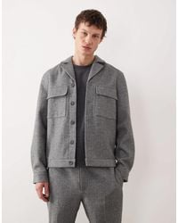 ASOS - Smart Co-Ord Brused Twill Harrington Jacket - Lyst