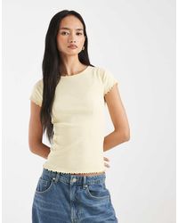 New Look - Lettuce Edge Babylock Tee - Lyst