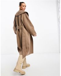 & Other Stories - Wool Blend Belted Coat - Lyst