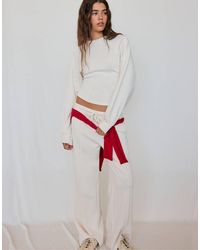 Stradivarius - Soft-touch Fitted Waist Sweatshirt - Lyst