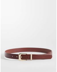 Mango - Faux Leather Classic Belt - Lyst