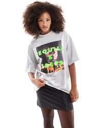 ASOS - Oversized Tee With Tequila Graphic - Lyst