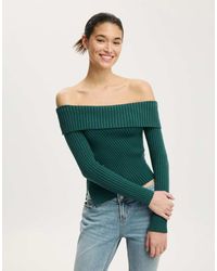 Cotton On - Asym Rib Off Shoulder Knit - Lyst