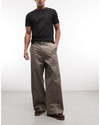 Weekday - Pantalon cargo ample - taupe - Lyst