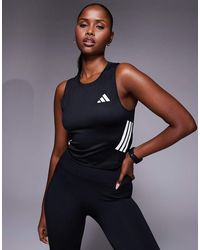 adidas Originals - Adidas Running Adi365 Tank Top With Three Stripes - Lyst