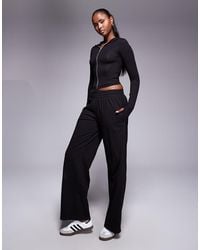 Kaiia - Cotton Rich Wide Leg jogger Co-ord - Lyst