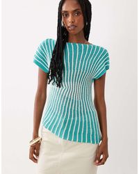 ASOS - Knit Cinched Pleated Top - Lyst