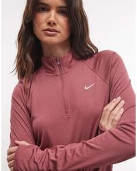 Nike - Tempo Dri-Fit Half Zip Long Sleeve T-Shirt - Lyst
