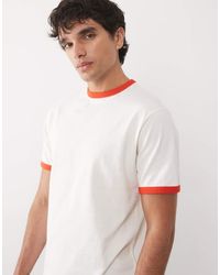 ASOS - Regular Fit T-shirt With Contrast Ringer - Lyst