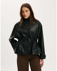 Cotton On - Eli Faux Leather Parka - Lyst