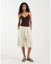 ASOS - Tailored Bermuda Short With Linen - Lyst