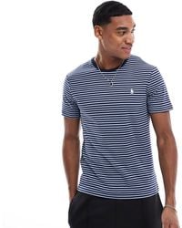 Polo Ralph Lauren - Icon Logo Stripe Pima Cotton T-shirt Custom Fit - Lyst