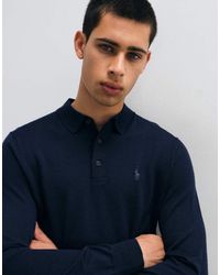 Polo Ralph Lauren - Icon Logo Polo Merino Wool Knit Jumper - Lyst