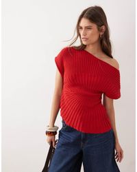 ASOS - Knit Cinched Pleated Top - Lyst