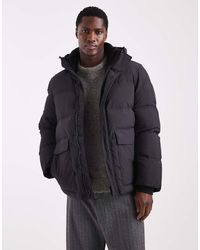 SELECTED - Chaqueta Acolchada Negra De Nailon De - Lyst