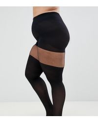 ASOS Collants façon chaussettes montantes à effet gainant - Noir