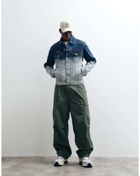 ICECREAM - Denim Trucker Jacket With Running Dog Applique - Lyst