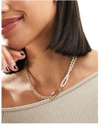 & Other Stories - Necklace With Faux Pearls - Lyst