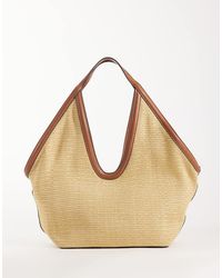 Mango - Woven Shoulder Bag - Lyst