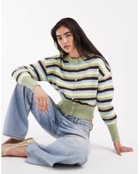 Daisy Street - – taillierte strickjacke mit en streifen - Lyst