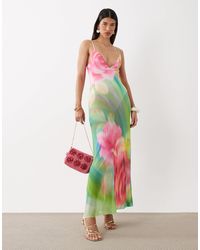 AFRM - – rivka – maxikleid aus bedrucktem netzstoff - Lyst