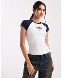 Levi's - Riley Raglan T-Shirt Met Grafische Print - Lyst