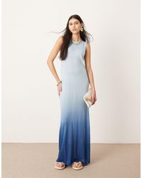 ASOS - Knitted Sleeveless Maxi Column Dress - Lyst