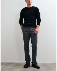 Mango - Cotton Rich Tailored Tapered Trouser - Lyst