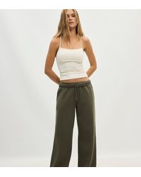 Stradivarius - Wide-leg jogger Trousers - Lyst