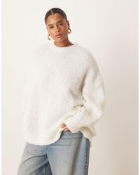 ASOS - Asos design curve – oversize-pullover aus bouclé - Lyst