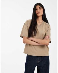 ASOS - Regular Fit V Neck Detail Tee - Lyst