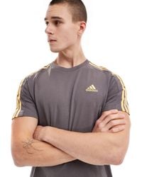 adidas Originals - Adidas Training Three Stripe T-shirt - Lyst