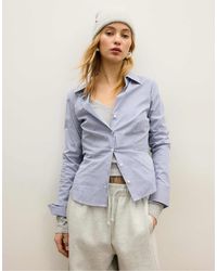 Stradivarius - – figurbetonte basic-hemdbluse - Lyst