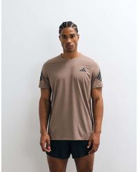 adidas Originals - Adidas Running Adi365 T-Shirt With 3 Stripe Arm - Lyst