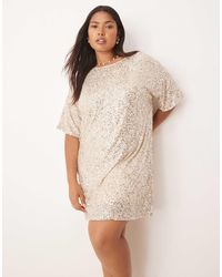 Never Fully Dressed - Sequin T-shirt Mini Dress - Lyst