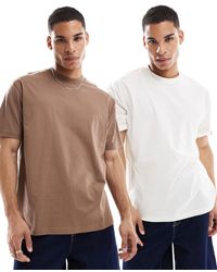 ASOS - Essentials 2 Pack Relaxed T-shirt - Lyst