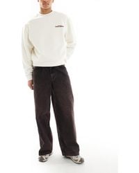 ASOS - Super baggy Jeans With Brown Tint - Lyst