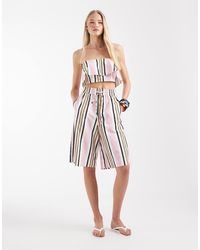 ASOS - Short d'ensemble long à rayures - Lyst