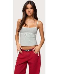 Edikted - Rhoda Contrast Polka Dot Tank Top - Lyst