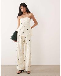 Abercrombie & Fitch - Wide Leg Tailored Trouser Co-Ord - Lyst