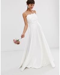 asos sequin cami wedding dress