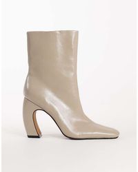 TOPSHOP - Karter Curved Heel Ankle Boot - Lyst